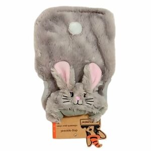 Pup Crew Bunny Face With Ears Dog Hoodie Sz Medium NWT